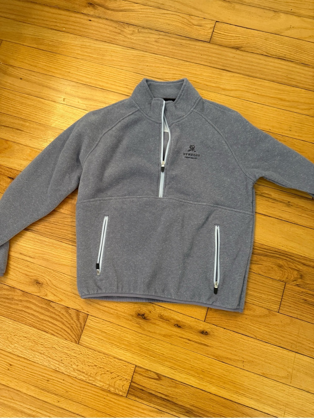 Quarter-Zip Polar Fleece Pullover - light purple